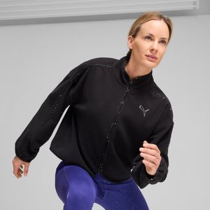 PUMA Training fleece met volledige ritssluiting voor Dames, Zwart