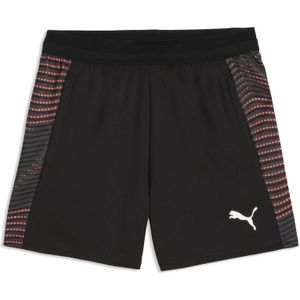PUMA individualFINAL voetbalshort, Grijs/Rood, Maat 15-16Y