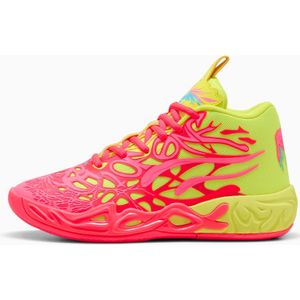 PUMA MB.04 1Love basketbalschoenen, Roze/Geel