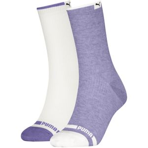 Klassieke ribsokken voor Dames, Wit/Paars, Maat 39-42 | PUMA