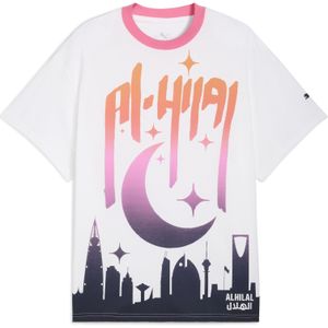 PUMA HOOPS x AL HILAL SFC basketbal-T-shirt voor Heren, Wit, Maat S