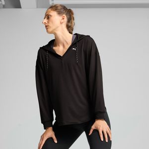 PUMA CLOUDSPUN lichtgewicht hoodie voor Dames, Zwart