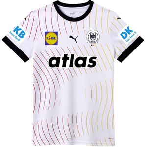PUMA Duitsland Handbal 2025 thuisshirt voor Dames, Zwart/Wit, Maat XS