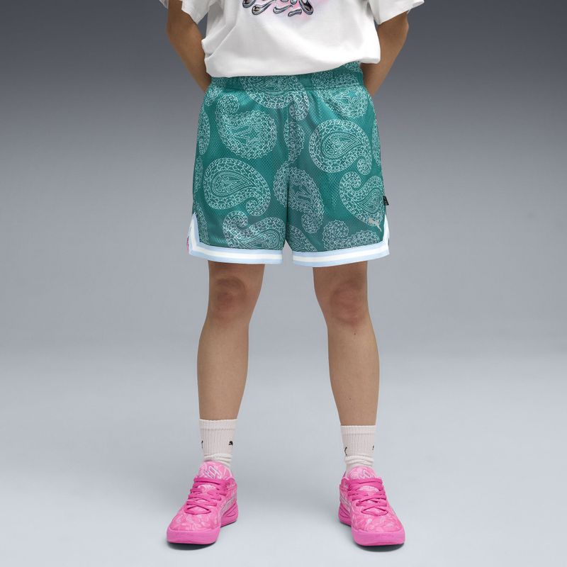 PUMA - Shooting Stars - Omkeerbare Short - Roze/Groen - Dames