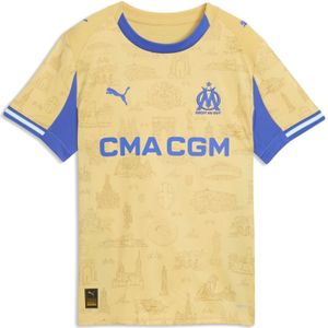 PUMA Olympique de Marseille Special Edition voetbalshirt, Blauw/Goud, Maat 15-16Y