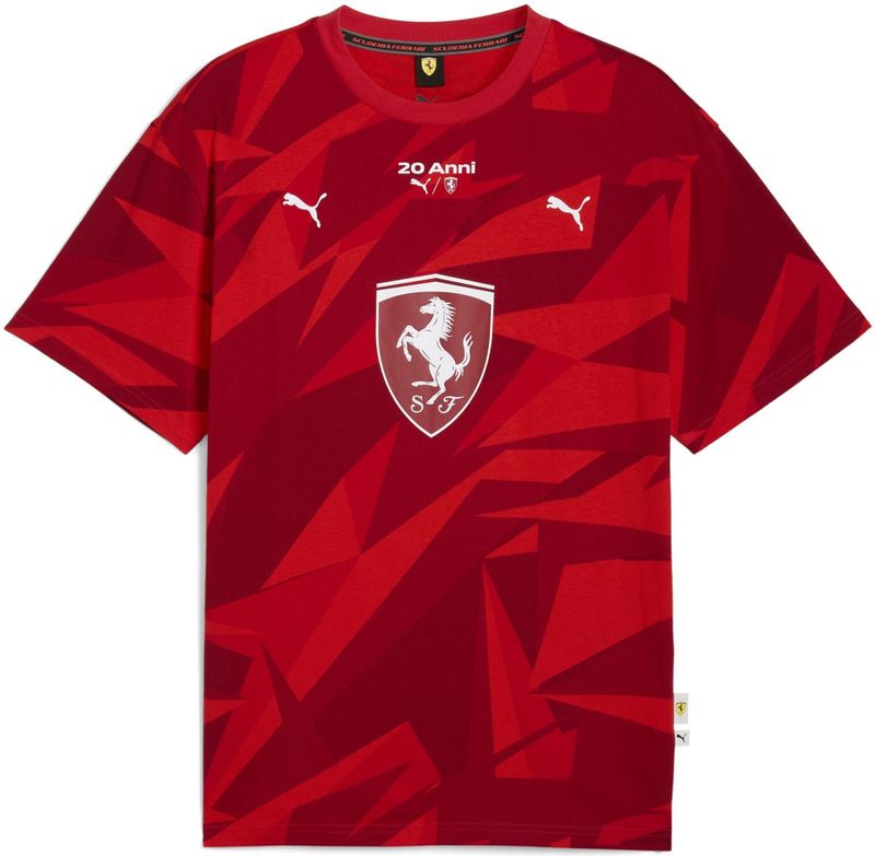 PUMA Scuderia Ferrari HP 20 Years of Rood T-shirt voor Heren, Maat S