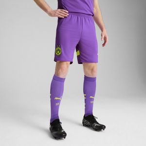 PUMA Borussia Dortmund 24/25 short voor Heren, Geel/Paars, Maat M