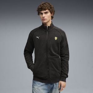 PUMA Scuderia Ferrari T7-jack voor Heren, Zwart, Maat S