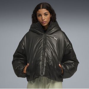 PUMA - Wardrobe Essentials - Gewatteerde Jas - Zwart - Met Capuchon