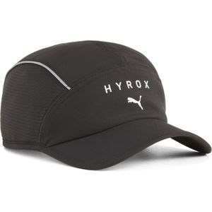 PUMA x HYROX pet met 5 panelen en korte klep, Zwart
