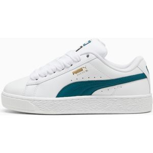 PUMA Suede XL leren sneakers uniseks, Wit/Groen