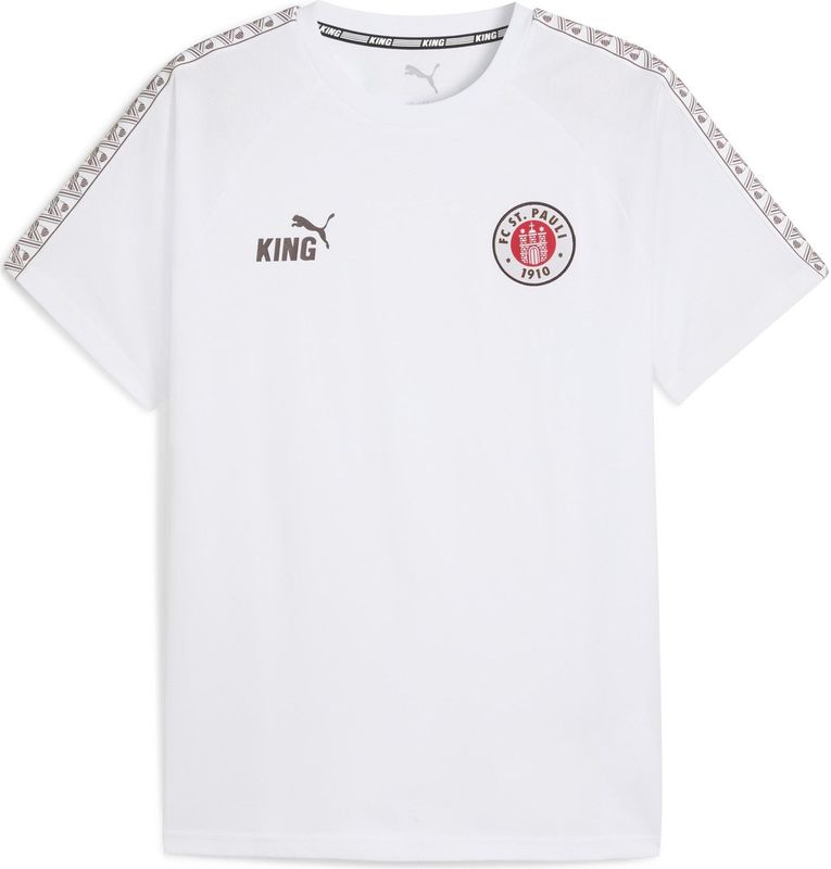 PUMA - KING T-shirt - Wit/Bruin - Heren