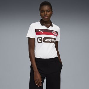 PUMA - FC St. Pauli 25/26 - Uitshirt - Wit/Bruin - Dames