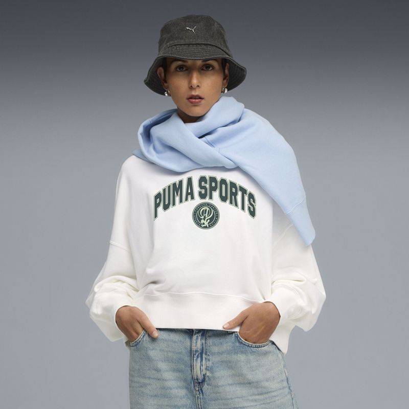 PUMA - Wardrobe Essentials - Oversized Sweatshirt - Wit