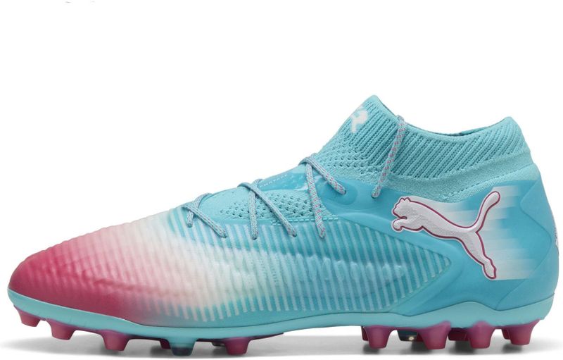 PUMA - FUTURE 8 ULTIMATE RE-CHARGE MG - Voetbalschoenen - Blauw/Roze/Wit