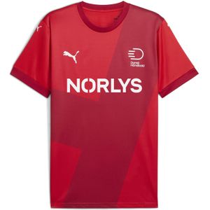 PUMA Deense handbalbond 24/25 thuisshirt voor Heren, Rood, Maat S