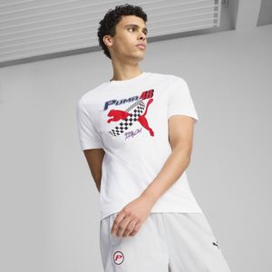 GRAPHICS PUMA Moto T-shirt voor Heren, Wit, Maat S