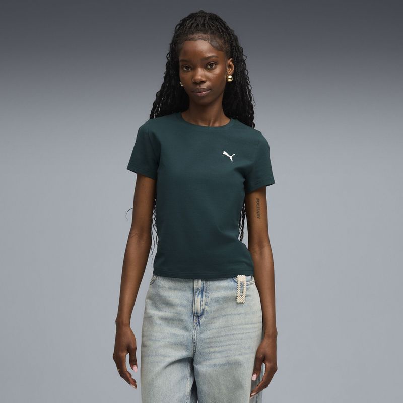 PUMA - Essentials Slim - T-shirt - Groen