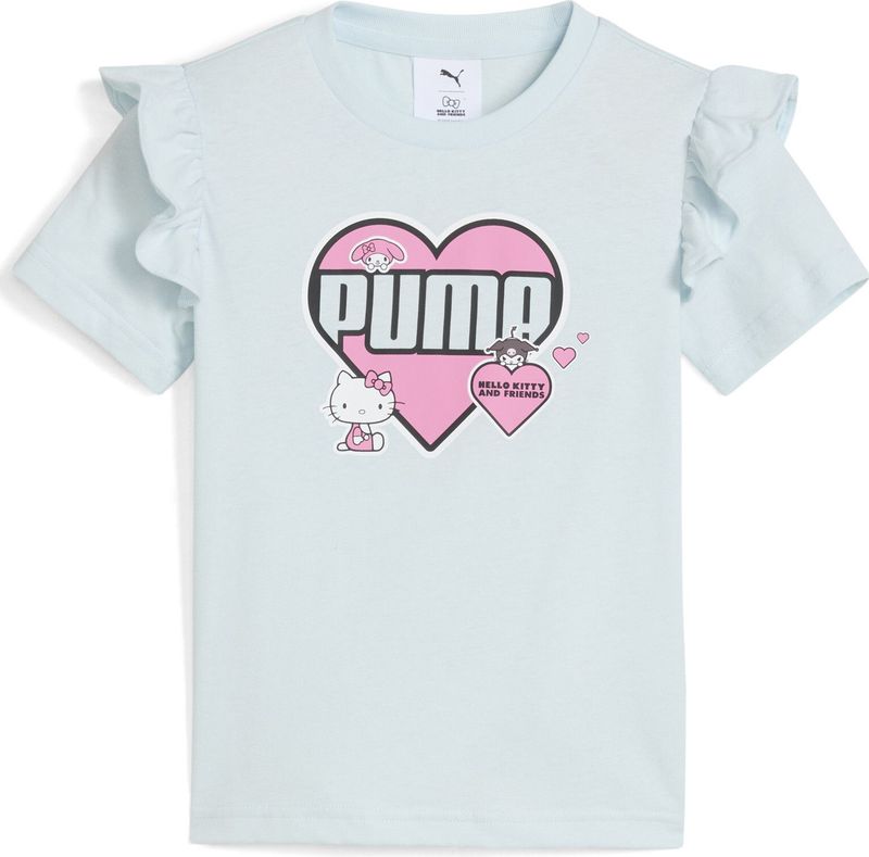 PUMA - Ruffle T-shirt - Dames - Korte Mouwen - PUMA x HELLO KITTY AND FRIENDS