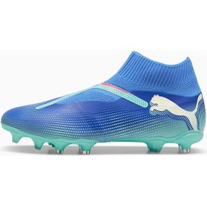 PUMA FUTURE 7 MATCH+ FG/AG voetbalschoenen zonder veters, Blauw/Wit