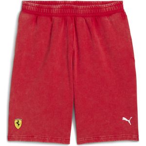 PUMA Scuderia Ferrari Sportswear sweatshort voor Heren, Rood, Maat S