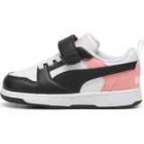 PUMA - Rebound v6 Lo - Basketbalschoenen - Roze/Zwart/Wit