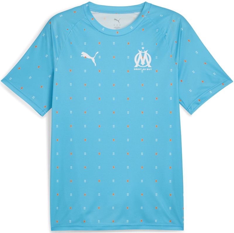 Puma - OM Warming-up Shirt - Blauw - Polyester