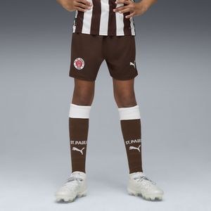 PUMA FC St. Pauli 25/26 short, Wit/Bruin, Maat 4-5Y