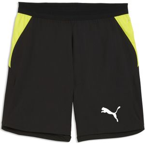 PUMA Individual Lightspeed Ultimate geweven voetbalshort voor Heren, Zwart/Wit, Maat S