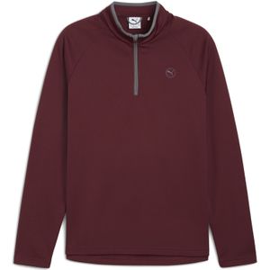 PUMA - Wafelfleece Top - Heren - Kwartrits - 100% Gerecycled Materiaal