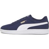 PUMA Smash 3.0 Buck sneakers, Blauw/Wit/Goud, Maat 35,5