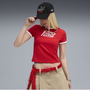 FUTURE.PUMA.ARCHIVE slim T-shirt met print voor Dames, Rood, Maat S