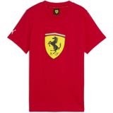 PUMA Scuderia Ferrari Sportswear ColouRood Big Shield T-shirt, Maat 4-5Y
