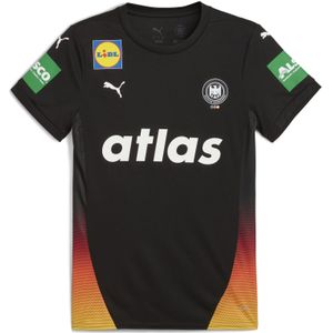 PUMA Duitse handbalbond uitshirt voor Dames, Zwart, Maat S