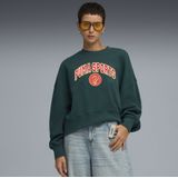 PUMA - Wardrobe Essentials - Oversized Sweatshirt - Groen - Ronde Hals