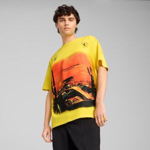 PUMA Scuderia Ferrari Desert Sun T-shirt voor Heren, Geel