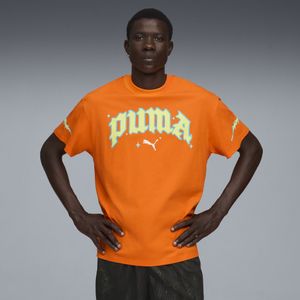 PUMA x RICK AND MORTY basketbal-T-shirt II voor Heren, Oranje, Maat S