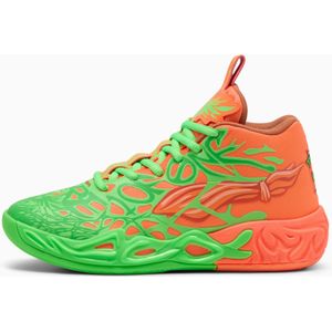 PUMA HOOPS x TMNT MB.04 LM basketbalschoenen, Groen/Oranje