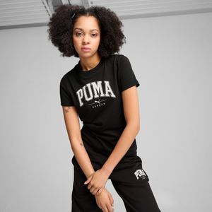 PUMA SQUAD T-shirt met print voor Dames, Zwart