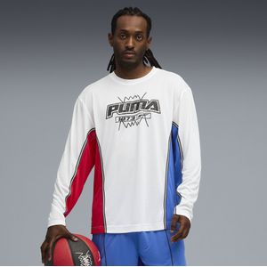PUMA - Hoopaverse Shooting - Basketbalshirt - Wit