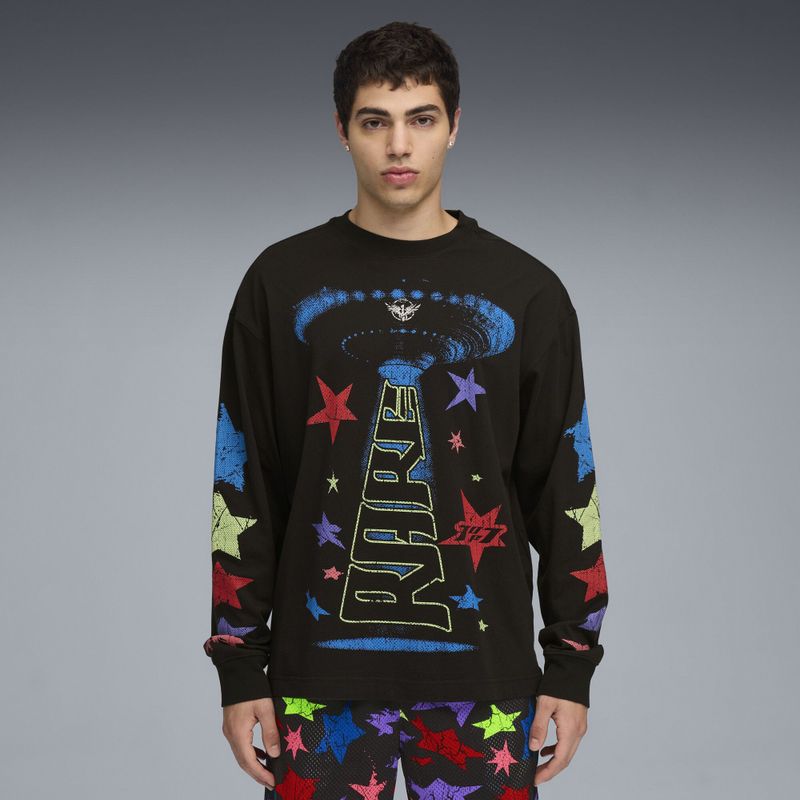 PUMA - LaMelo Star Vision - Shirt - Zwart - Lange Mouwen - Heren