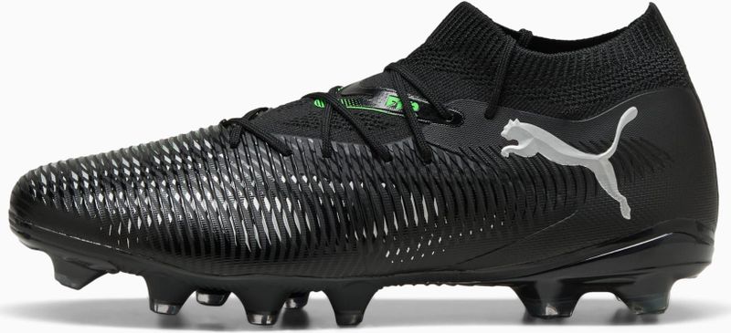 PUMA FUTURE 8 MATCH FG/AG voetbalschoenen voor Heren, Grijs/Groen/Zwart