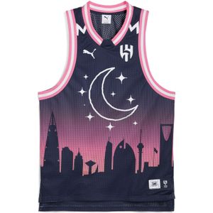 PUMA HOOPS x AL HILAL SFC Basketbalshirt voor Heren, Blauw, Maat S