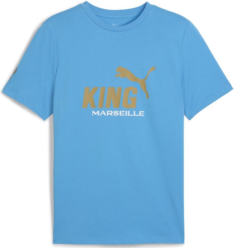 Puma - OM Logo T-shirt - Katoen - Blauw