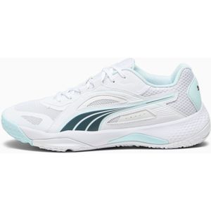 PUMA Solarstrike II indoorsportschoenen, Wit/Blauw/Grijs