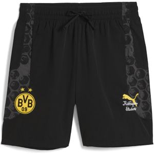 PUMA KIDSUPER x BORUSSIA DORTMUND Travel short voor Heren, Zwart/Geel, Maat S