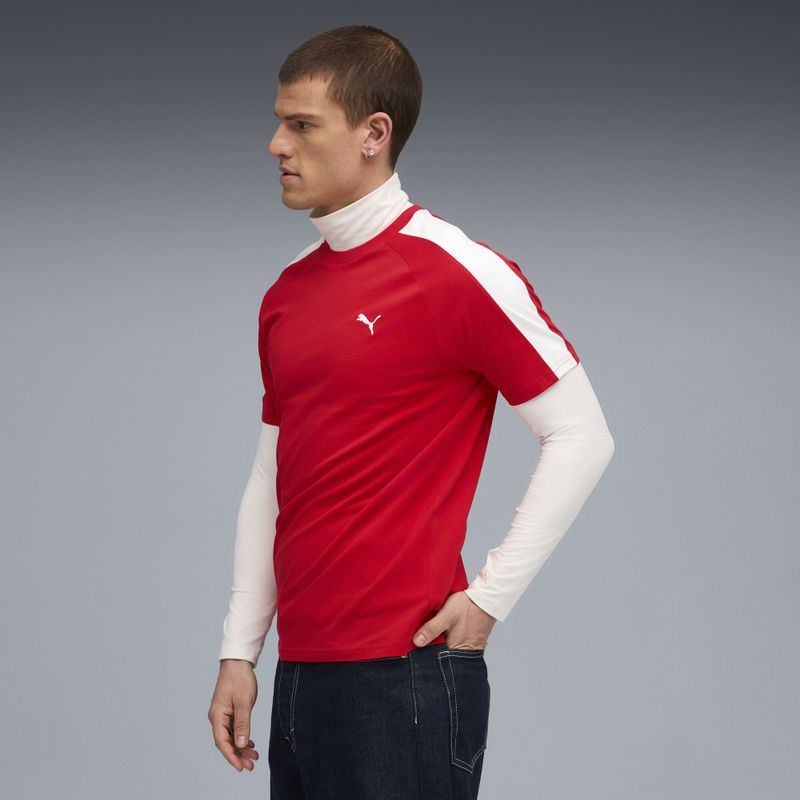 Puma - T7 T-shirt - Korte Mouwen - Regular Fit - Gerecycled Katoen