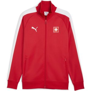 PUMA - Switzerland T7 - Trainingsjack - Rood/Wit