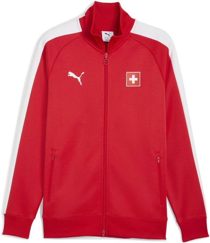 PUMA - Switzerland T7 - Trainingsjack - Rood/Wit
