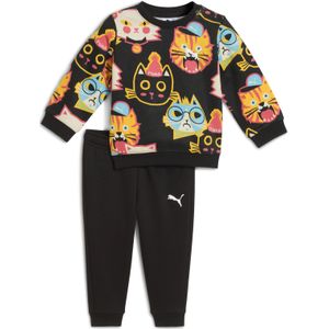 PUMA - Minicats Moody Cat AOP Crew Set - Zwart